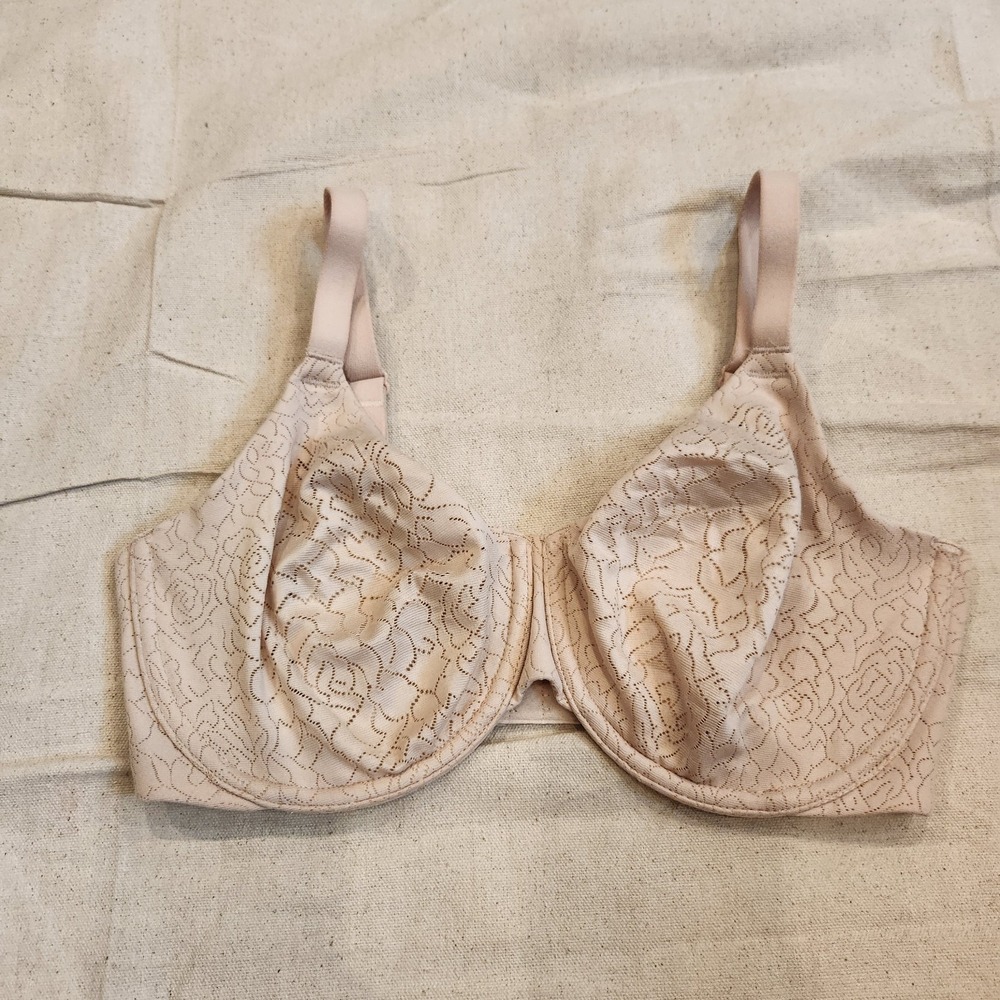 New Wacoal 855345 Inside Job Side Support Seamless Underwire Bra 32DDD Nude 32E